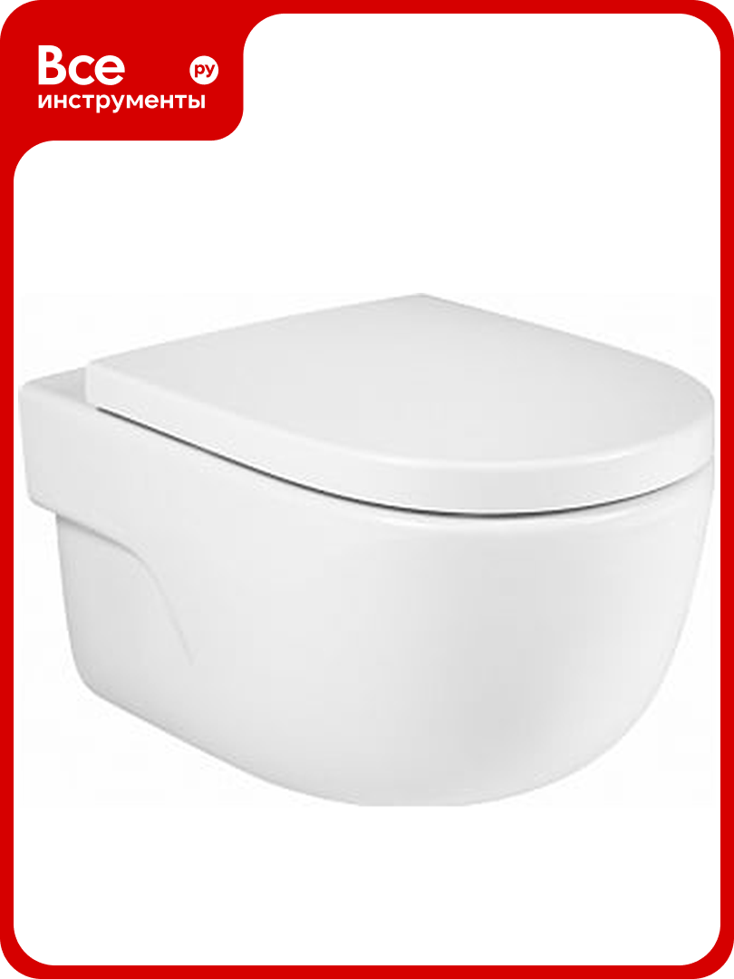 Чаша подвесного унитаза ROCA 34624L000 Meridian 560 rimless 00000065885