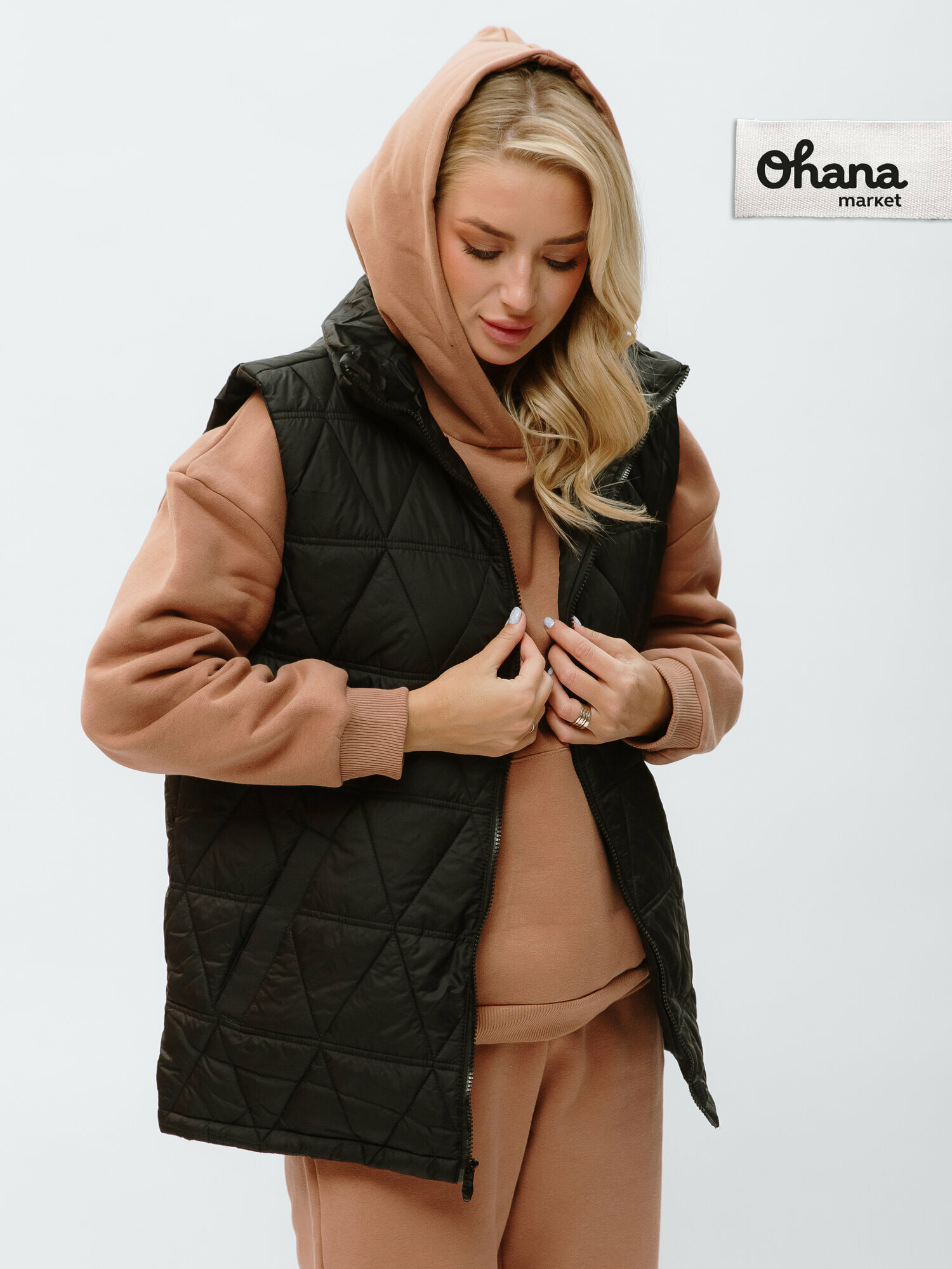 Жилет утепленный оверсайз