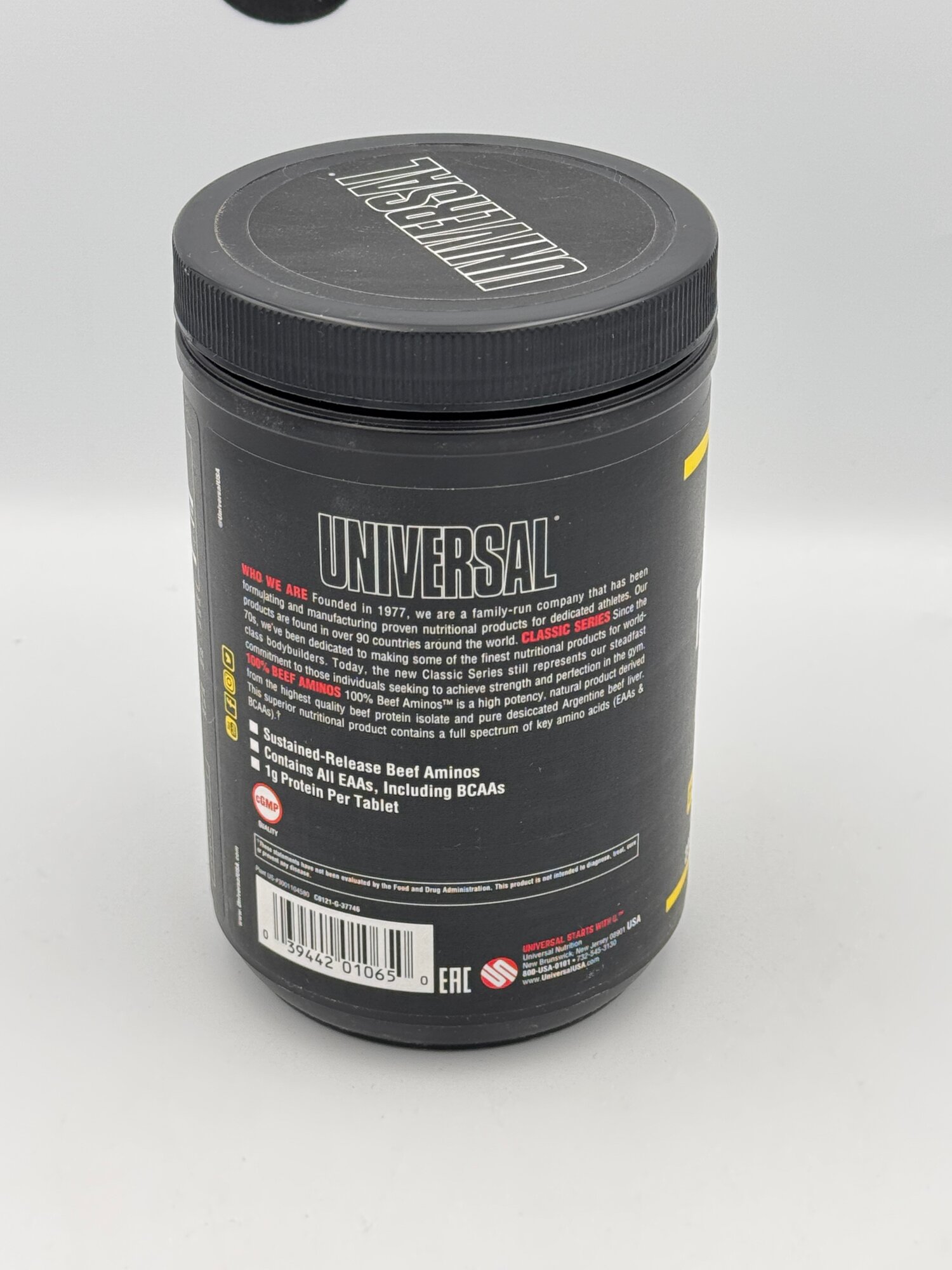 Universal 100% beef aminos 200 tablets, гавяжий аминокислоты для роста мыщц — фото 1