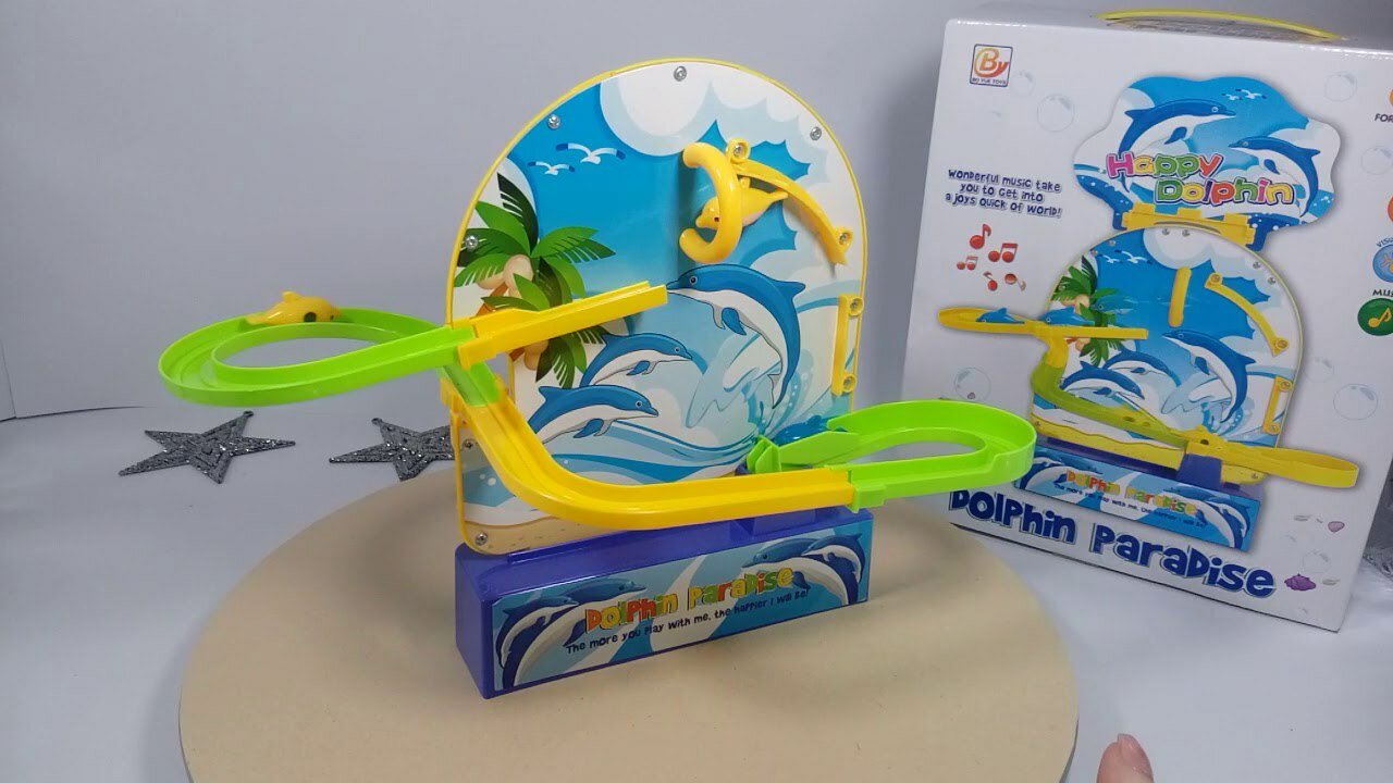 Необычная игрушка «Музыкальная горка «Дельфинчик», развивающая и музыкальная игрушка для детей, антистресс.