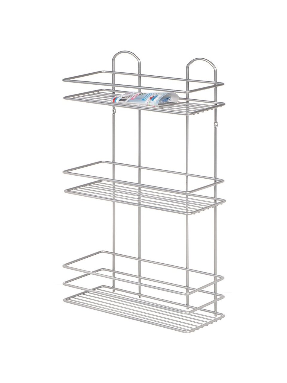 Полка для ванной металл настенная 3 яруса прямая 30х13.5х52 см Пу-пр-054