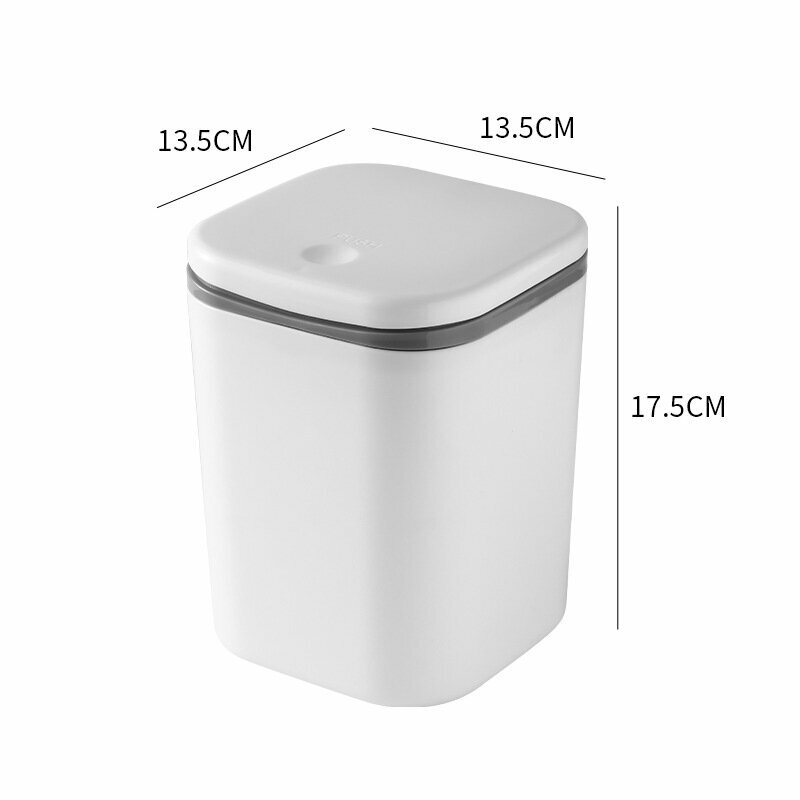 В наличии Поставка pp Настольный мусорный бак Офисная бочка для хранения с крышкой Общежитие Спальня Стол Небольшая