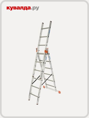 Изображение товара Лестница-стремянка трехсекционная KRAUSE MONTO TRIBILO 3х 6
