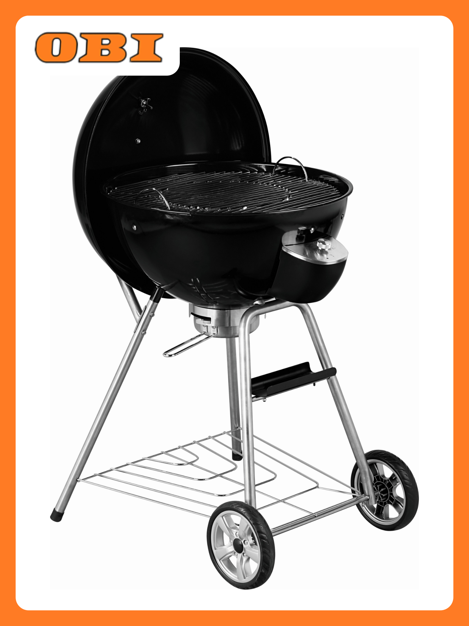 Угольный гриль JAMESTOWN GRILL Bolton сталь керамика 69х57х103 см