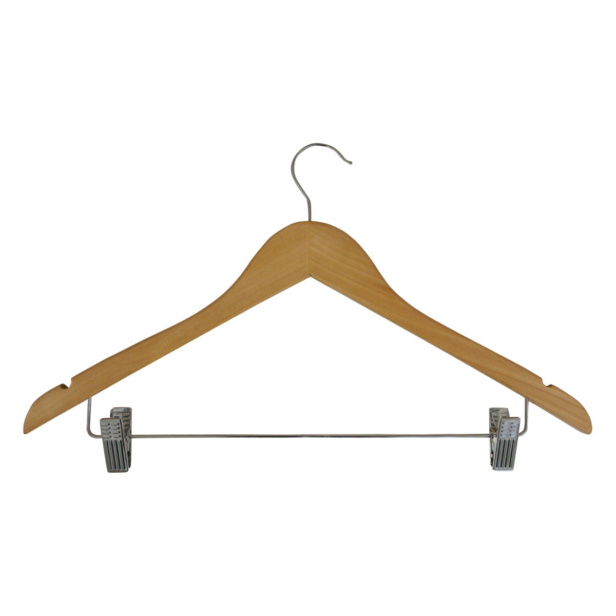 Вешалка-плечики Рыжий кот для одежды, деревянная, с клипсами