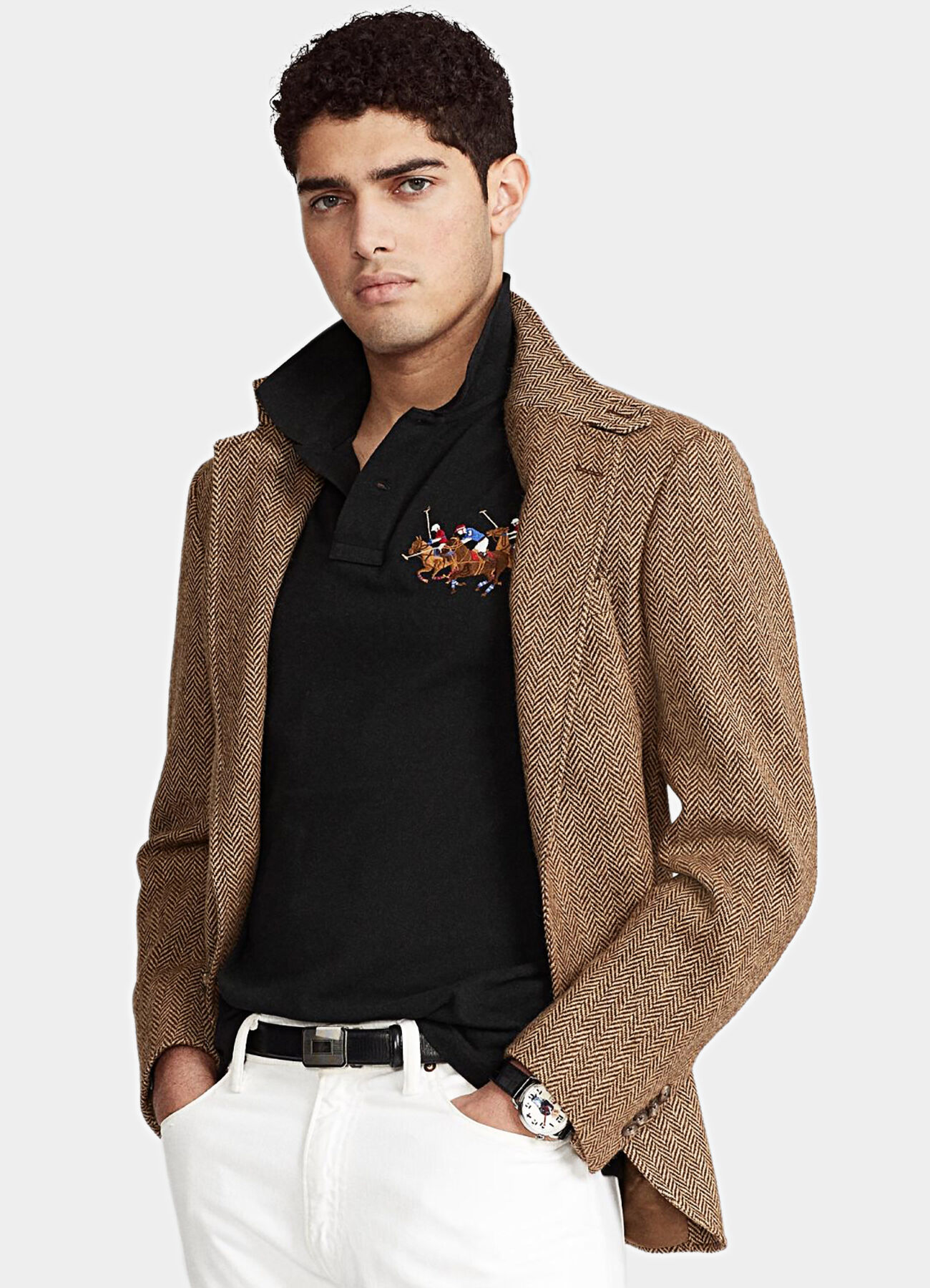 Поло Polo Ralph Lauren, размер L, чёрный — фото 1