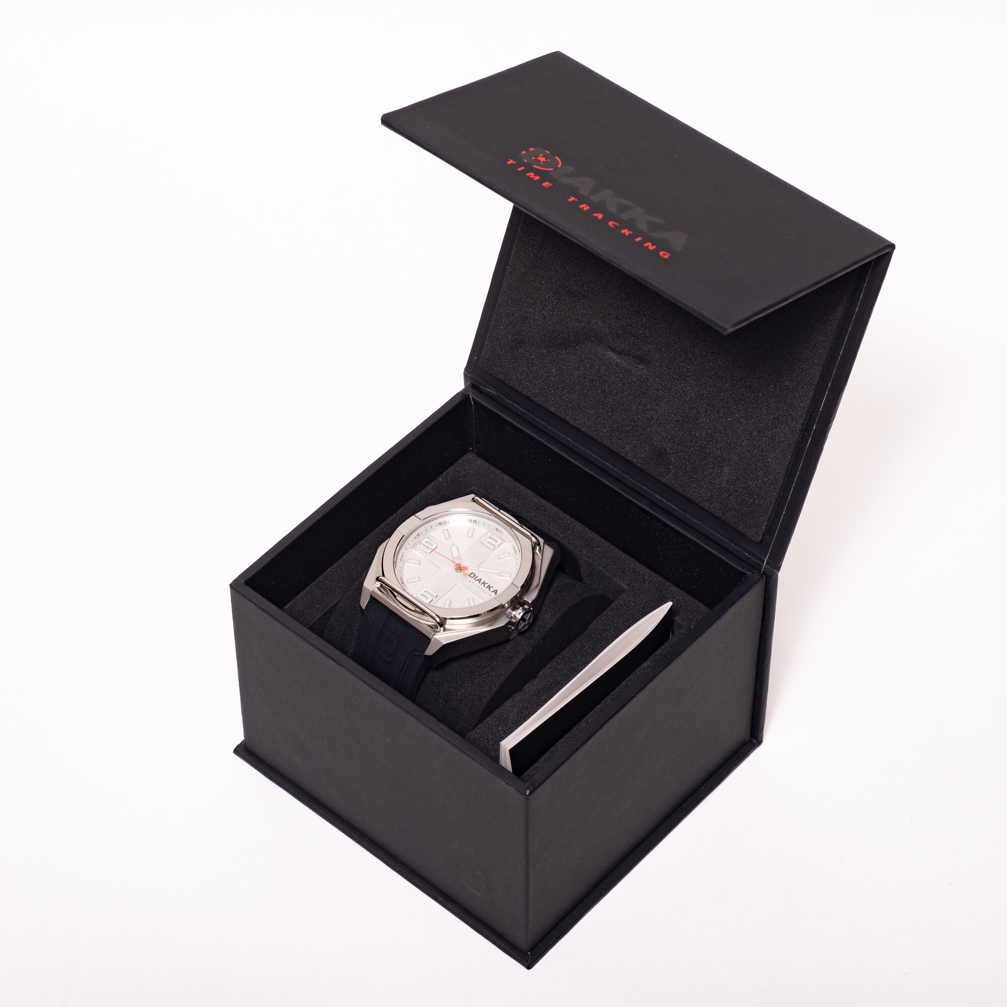 Наручные часы, черный/стальной — фото 1