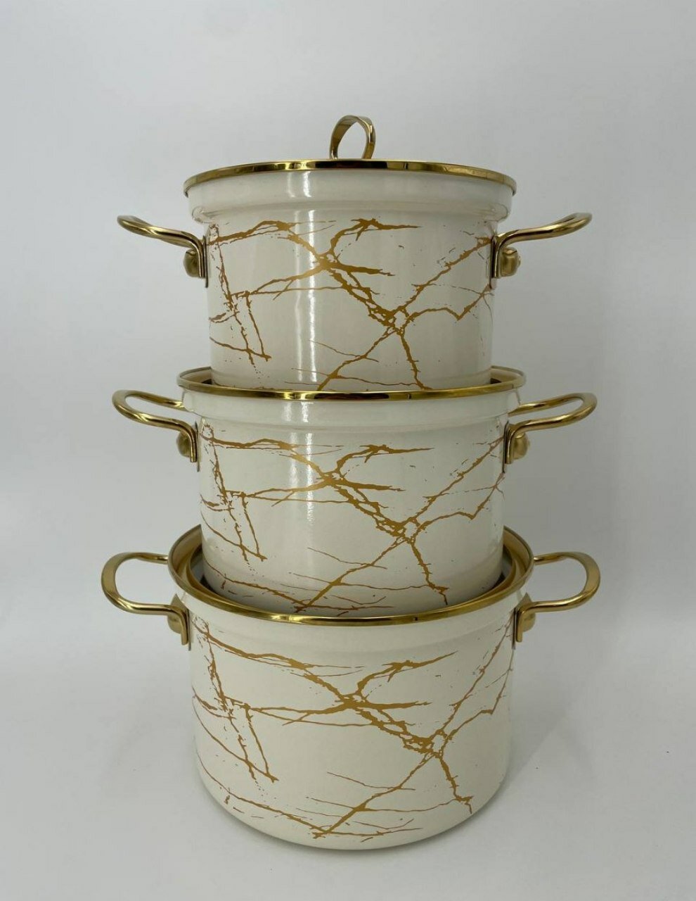 Набор кастрюль, эмалированная сталь, в подарочной упаковке . — фото 1