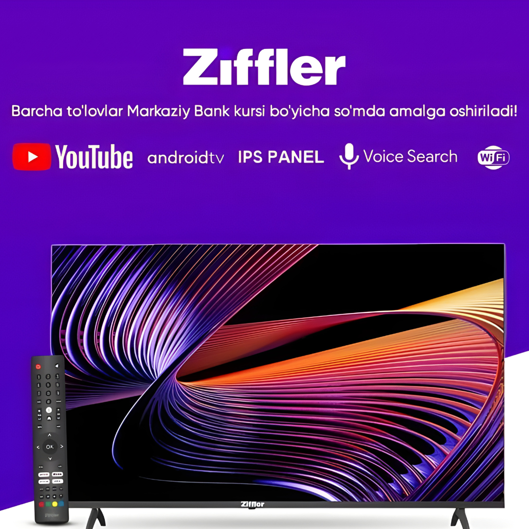 Ziffler B43A400 43″ Smart TV | Full HD чёткое изображение, мощный звук, быстрые Smart-возможности
