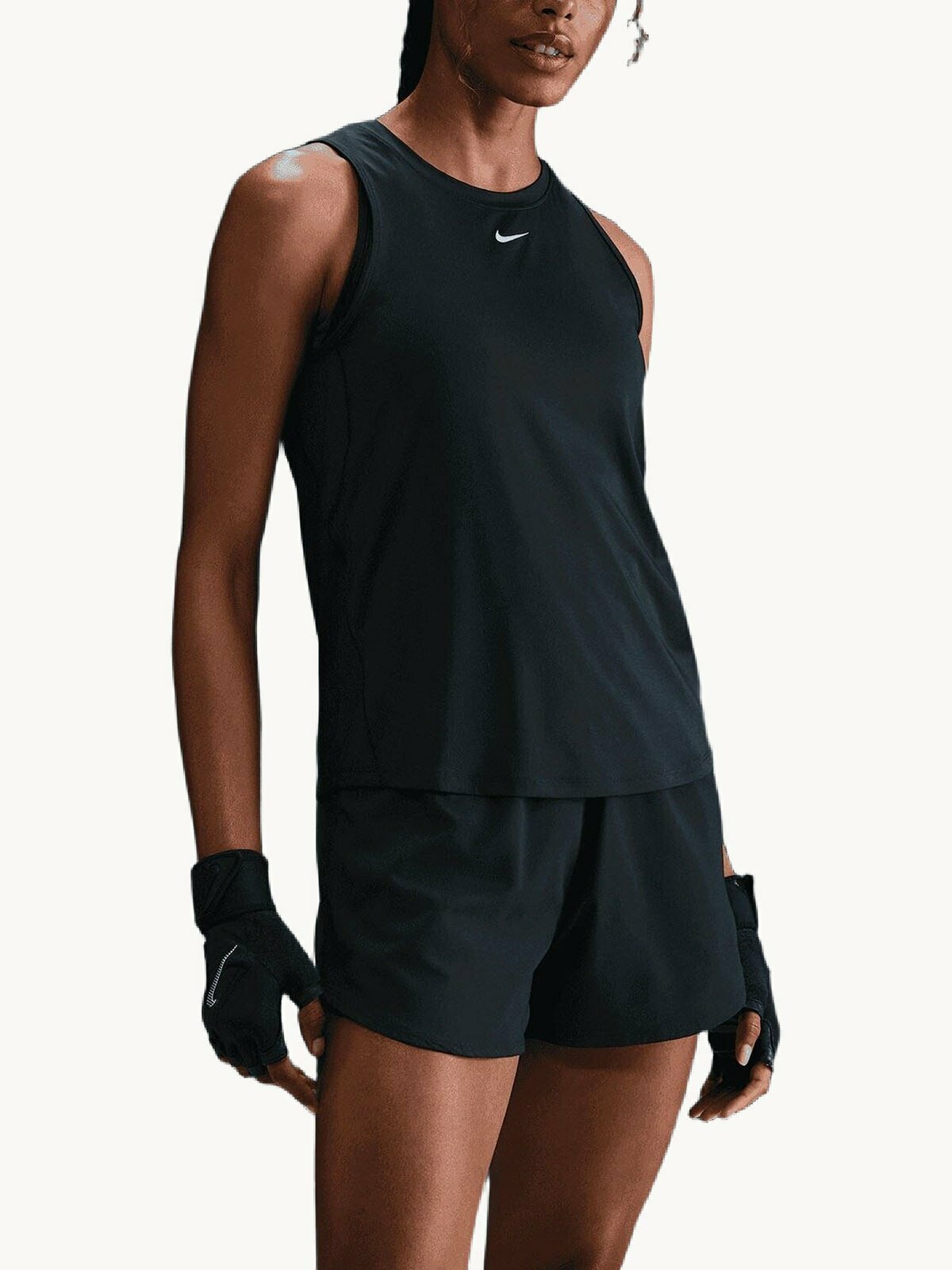 Майка спортивная NIKE One Classic, 1 шт., размер XL, черный/белый