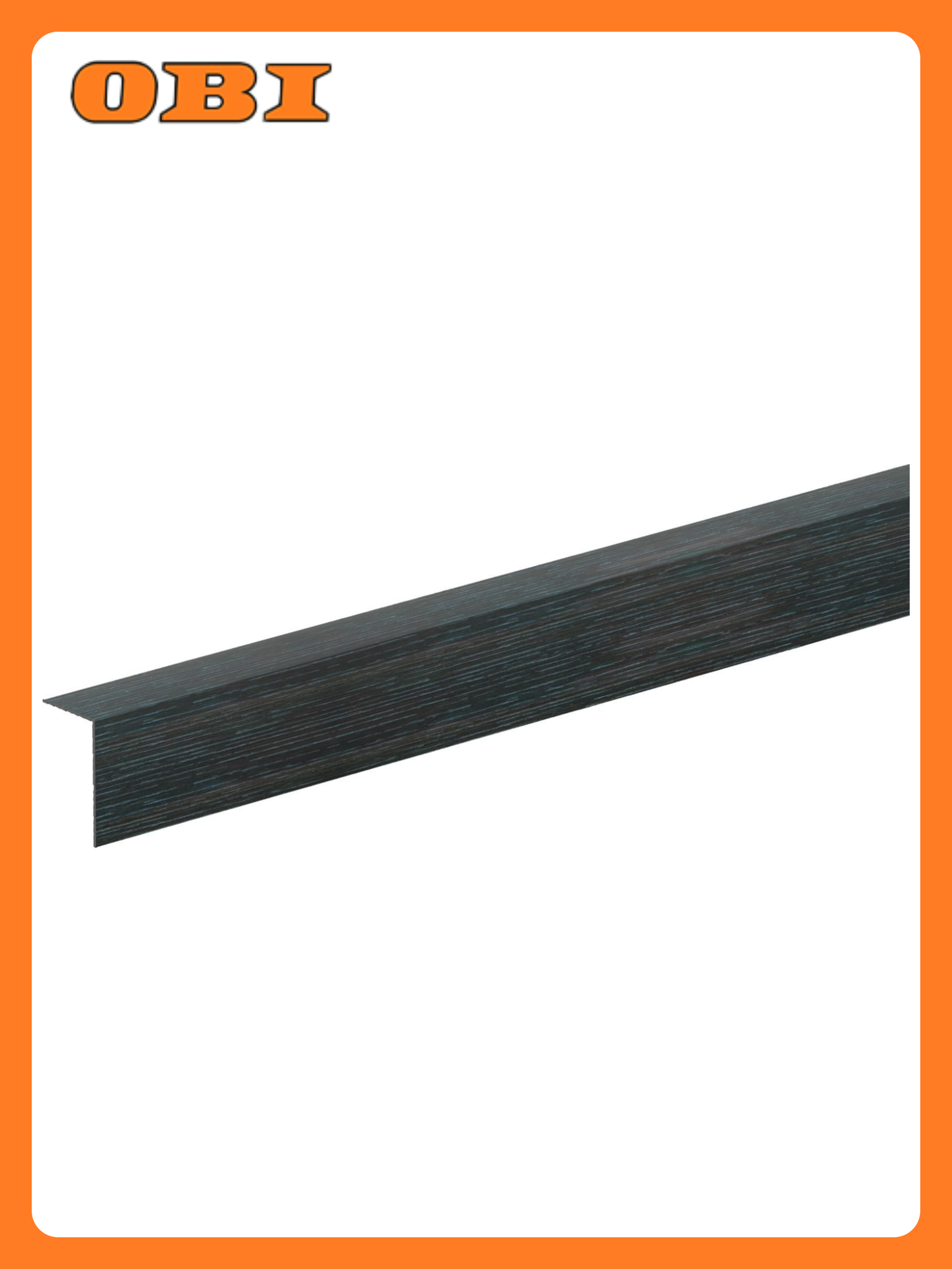 Угол арочный Ideal 302 ПВХ 20x12x2700 мм цвет венге черный