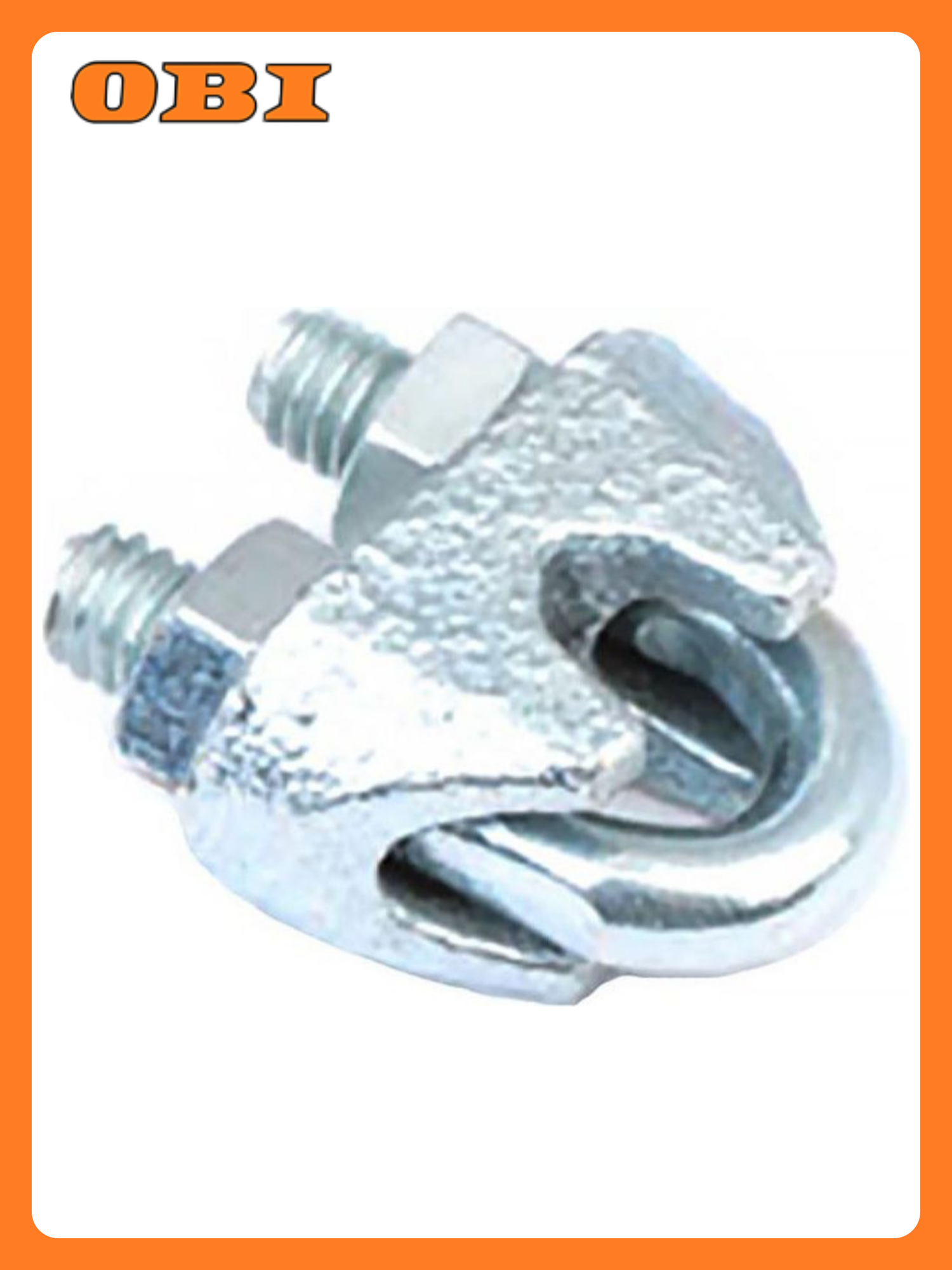 Зажим троса c болтом и гайкой DIN 741 сталь 3 мм 2 шт