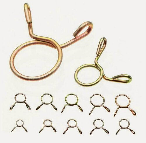 Изображение товара Хомут пружинный проволочный самозажимной (зажим прищепочный) 250 шт.