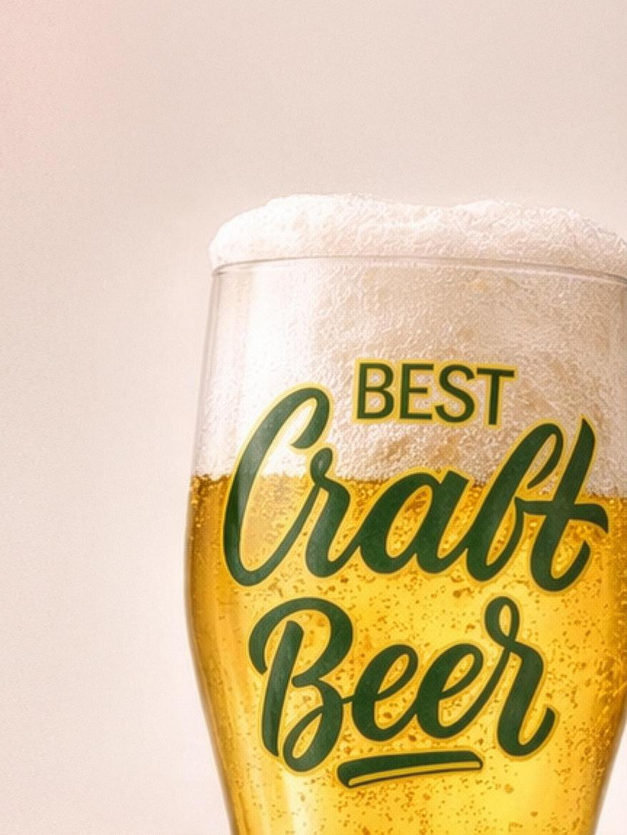 Бокал для пива 500 мл с принтом, подарочная упаковка — фото 1