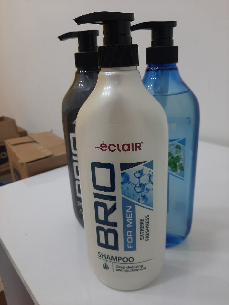 Шампунь Eclair BRIO FOR MEN "EXTREME FRESHNESS", максимальная свежесть, 730 мл