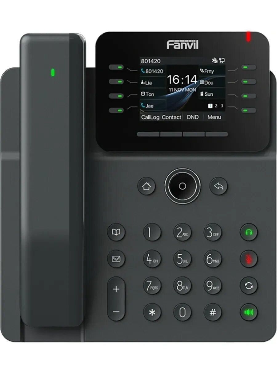 Телефон IP Fanvil V62 Pro с дисплеем серый