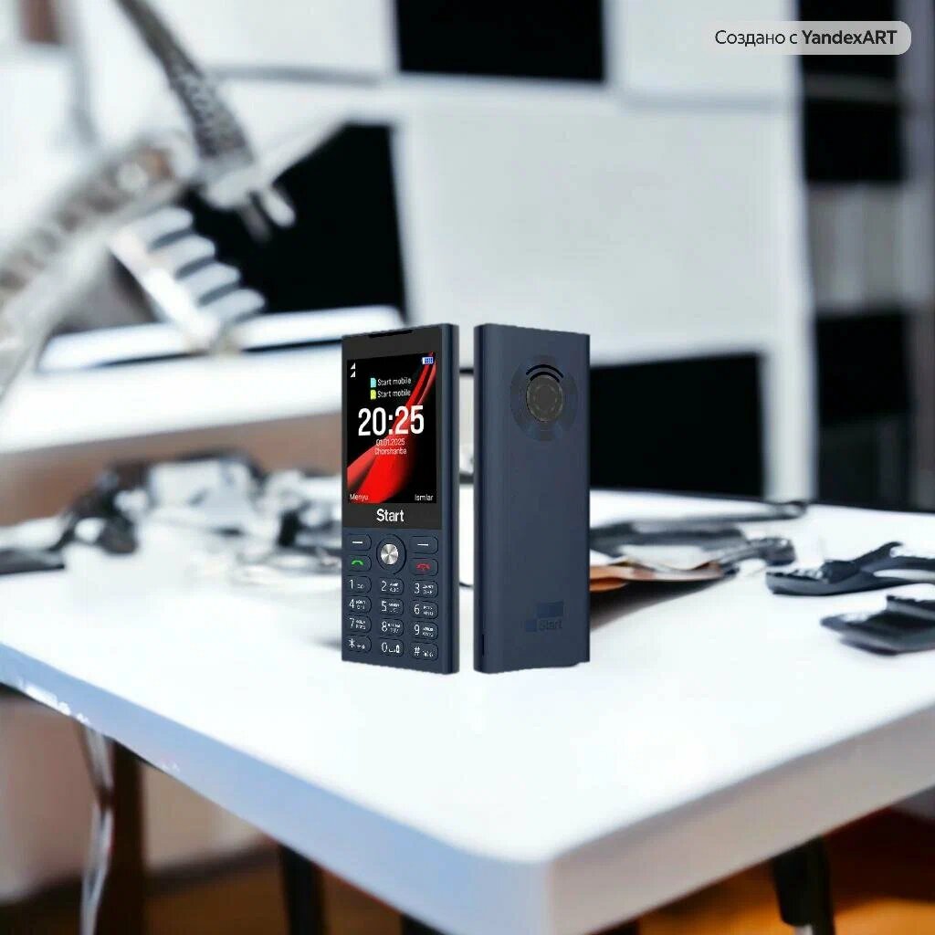 Мобильный телефон MARVO Start V1, кнопочный, 2 SIM-карты, темно-синего цвета