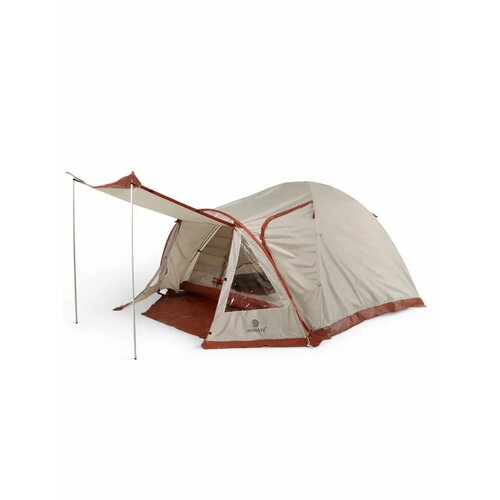 Палатка треккинговая kavkaz ume 4, 250 x 220+140 x 140 cм, 4-х местная