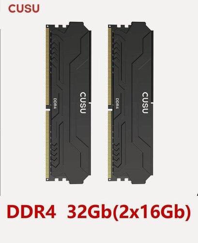Изображение товара Оперативная память DDR4 32GB(2x16Gb) 3200MHz Cusu DH330