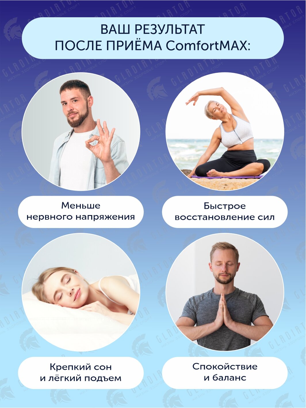 Life Extension ComfortMAX (поддержка нервов двойного действия для утреннего и вечернего приема) 60 вег таблеток — фото 1