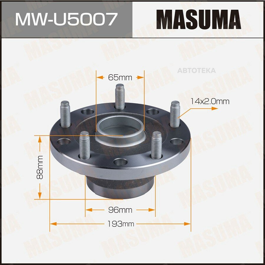 Ступичный узел MASUMA front FORD TRANSIT 11- MASUMA MWU5007
