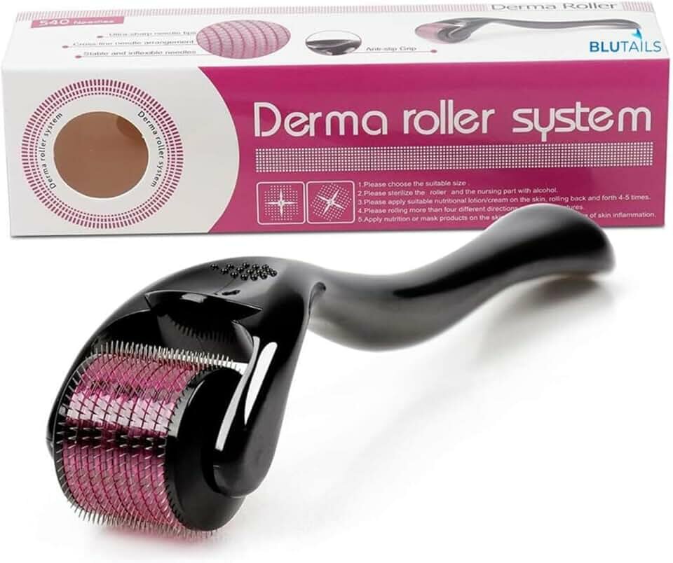 Minoxidil Массажер мезороллер для лица Derma Roller, 540 игл