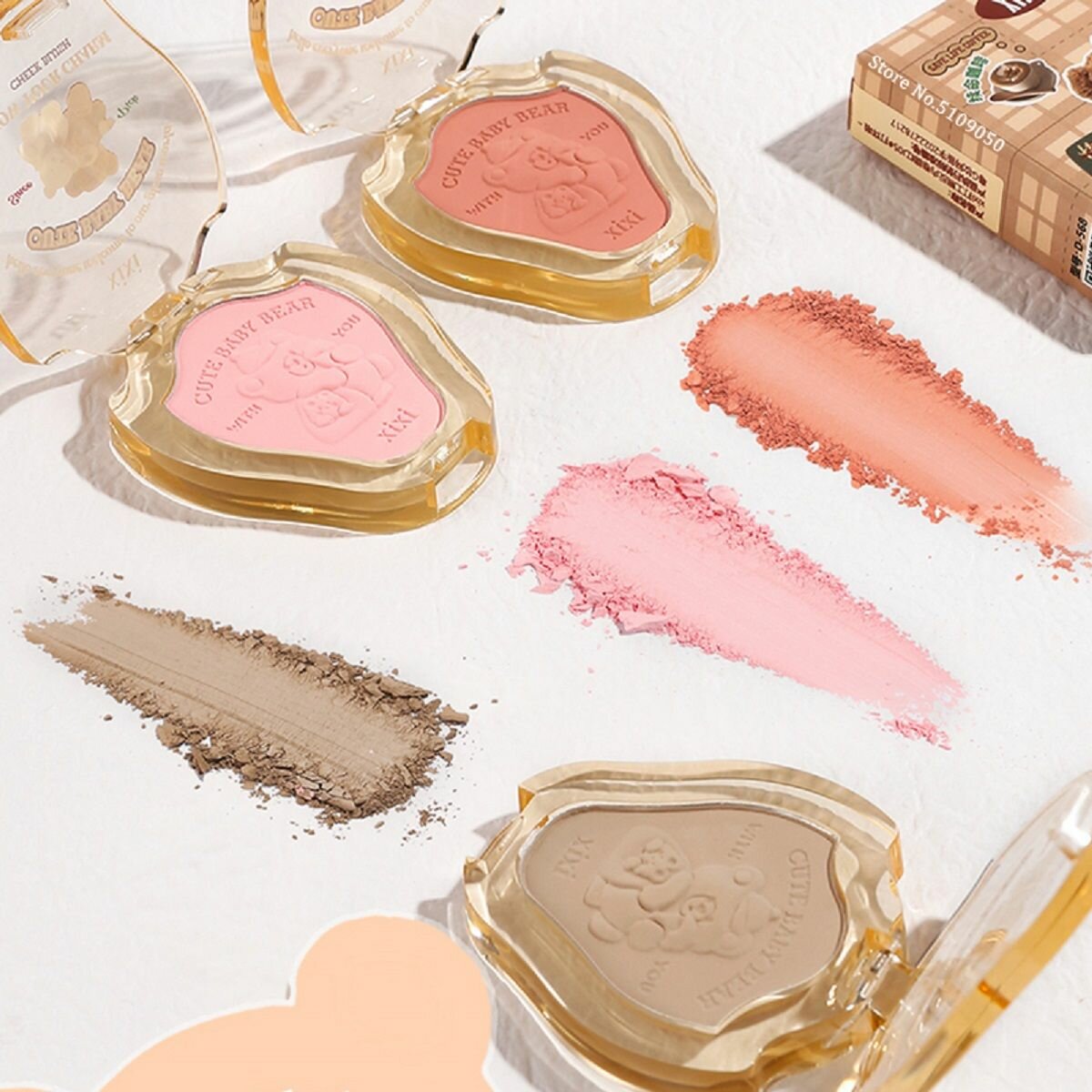 Палетка сухих румян для лица №3 — фото 1