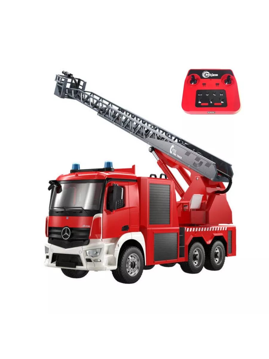 Пожарная Машина Double Eagle Mercedes-Benz "ANTOS" E667-003, радиоуправляемая, масштаб 1:20, красная