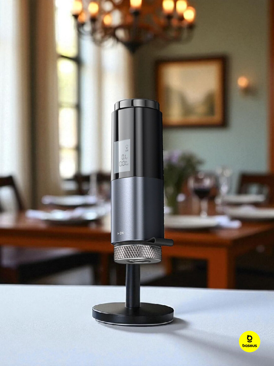 Алкотестер электронный с цифровым дисплеем, портативный, перезаряжаемый, бесконтактный