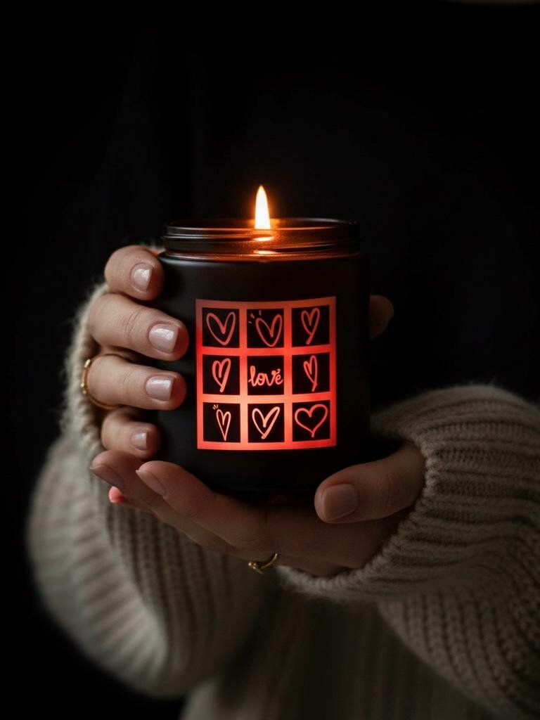 Декоративная свеча интерьерная светодиодная LED в банке ароматическая — фото 1