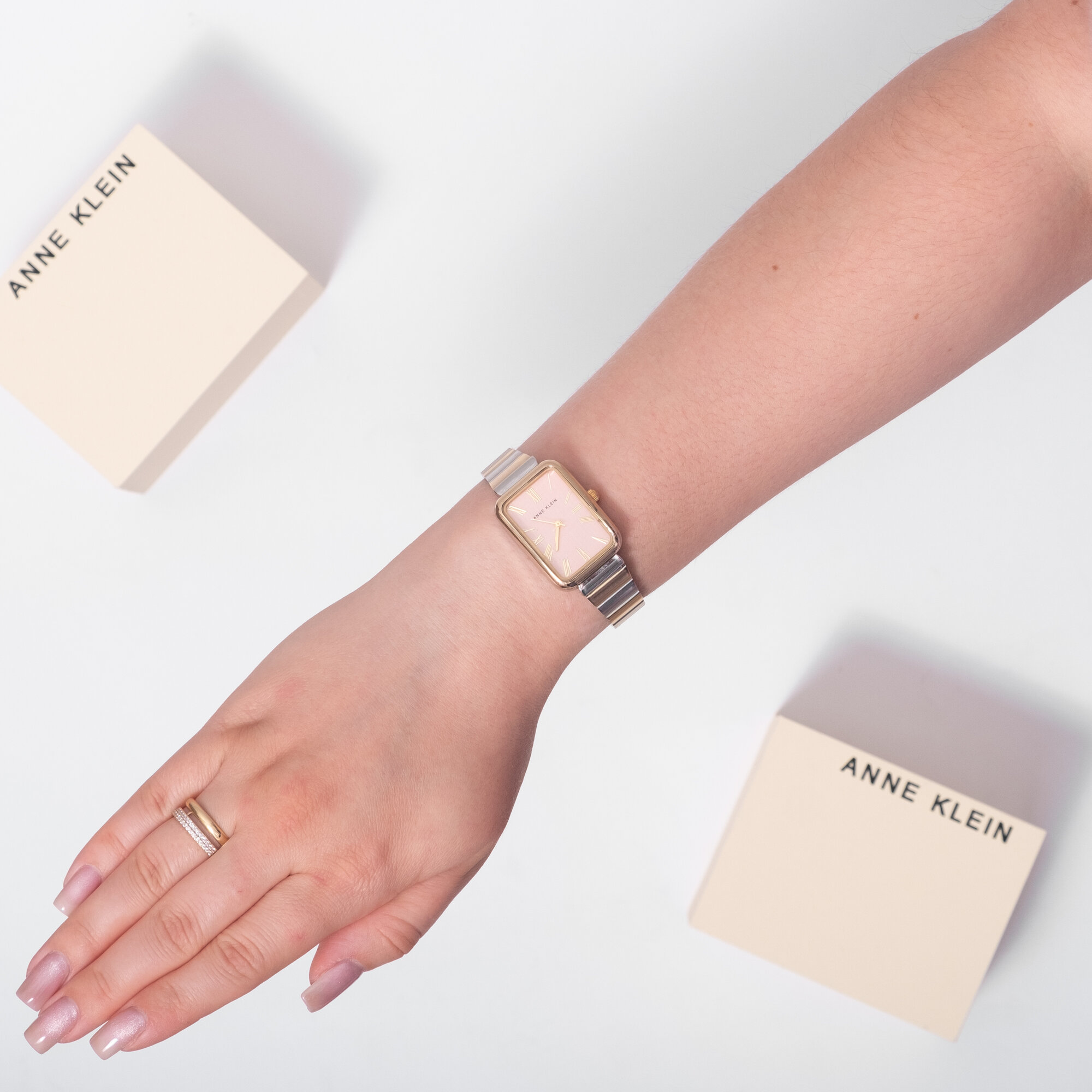 Наручные часы ANNE KLEIN Classic, желтый, золотой, розовый, серебряный — фото 1