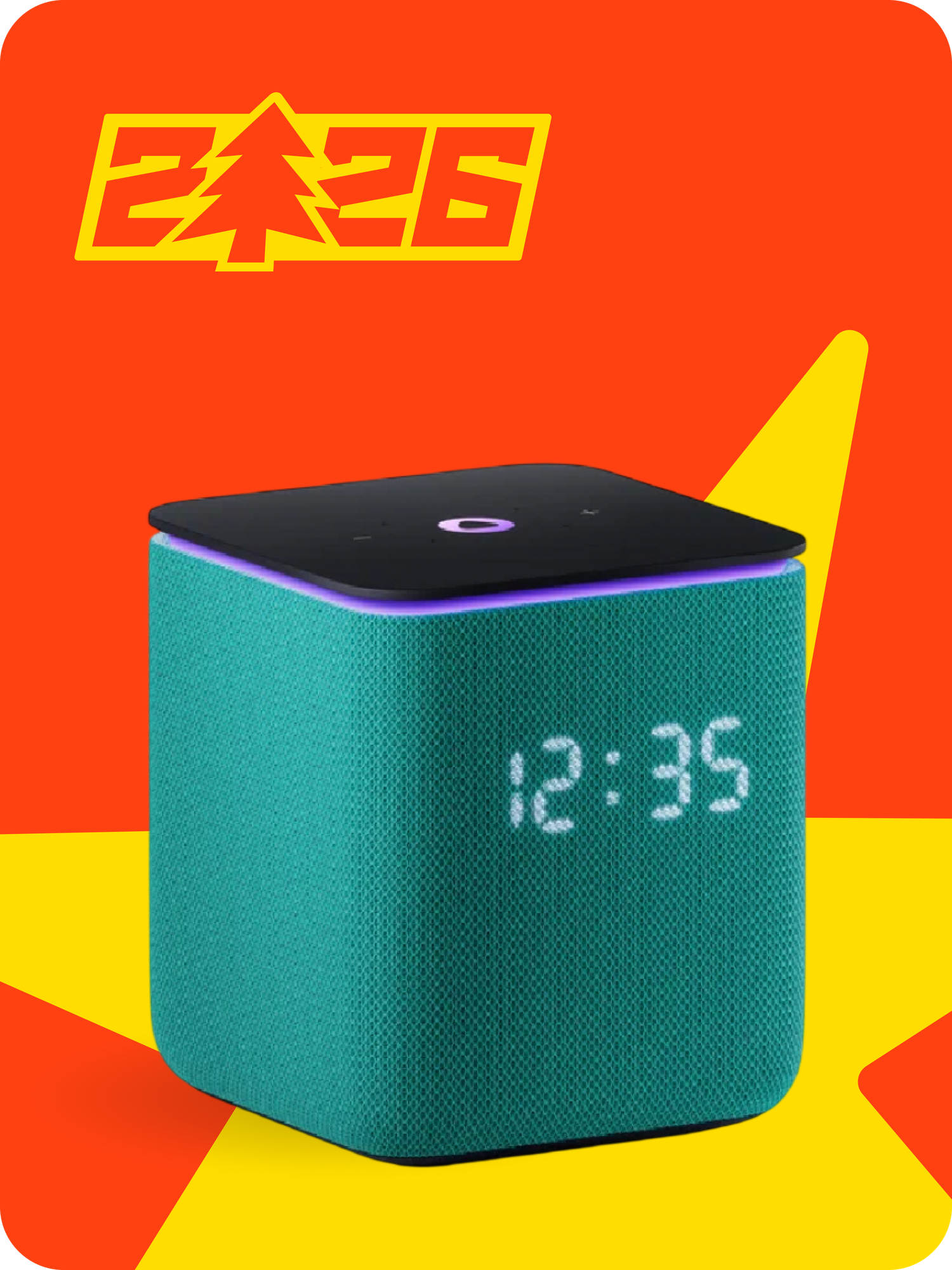 Умная колонка Яндекс станция Миди, Алиса, с часами и YandexGPT, 24 Вт, поддержка Zigbee, Green