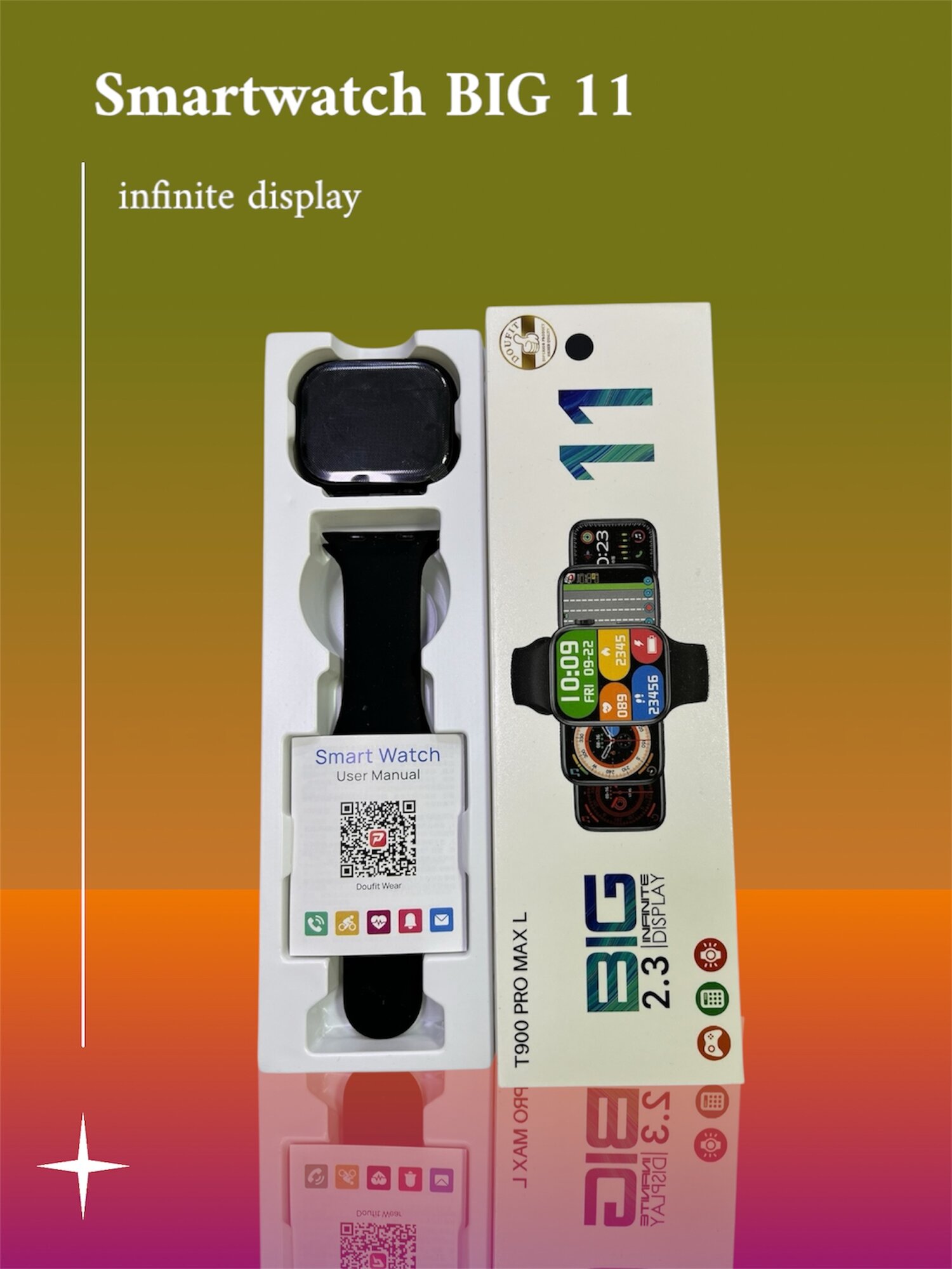 Умные часы, Smart Watch, BIG 11 seriya, IOS, Android, Для женщин и мужчин