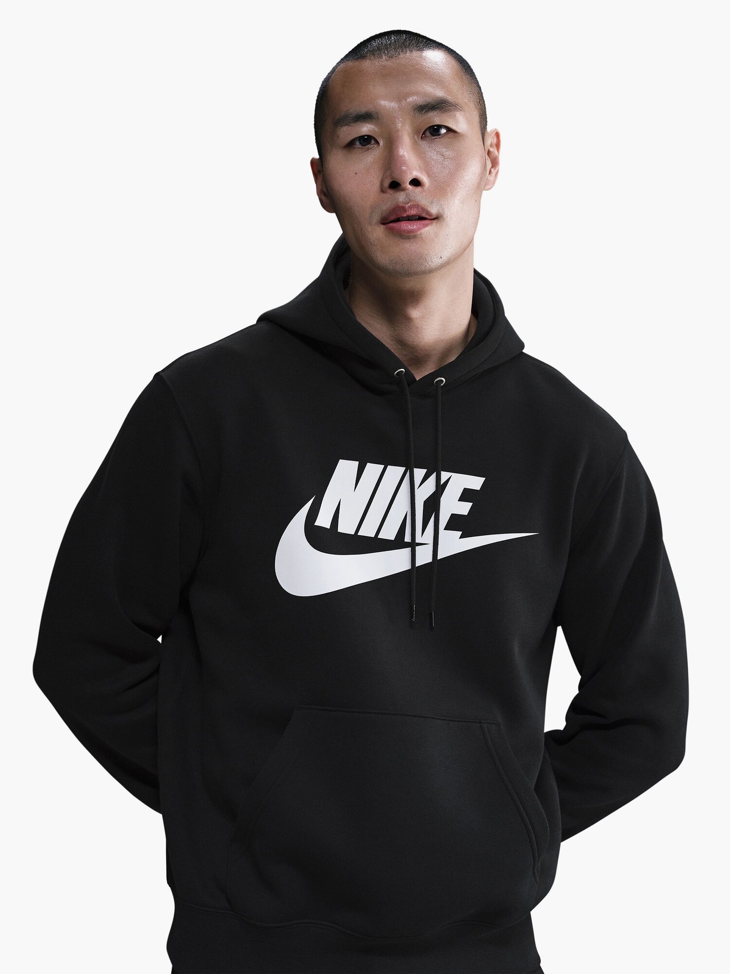 Худи спортивное NIKE Club, размер M, , черный — фото 1