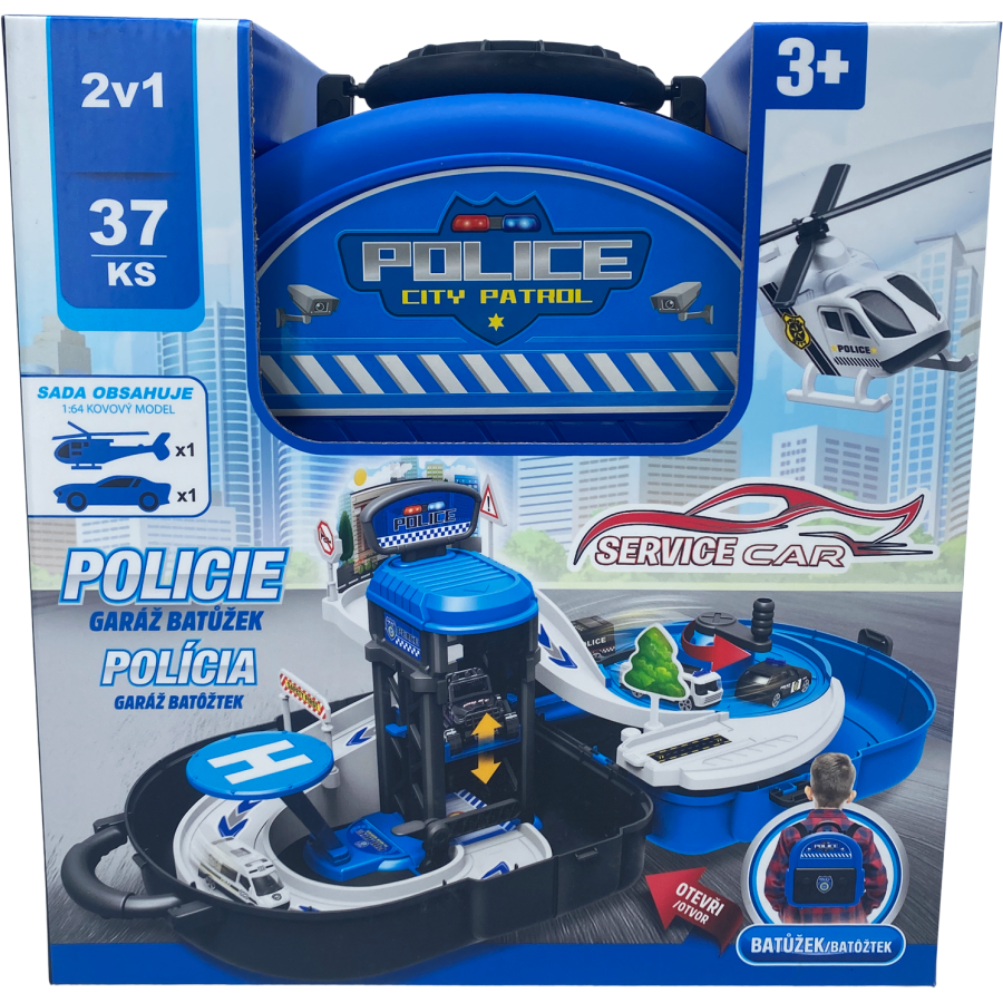 Набор парковка с машинкой и самолетом 660 A332, от Huanger, для малышей