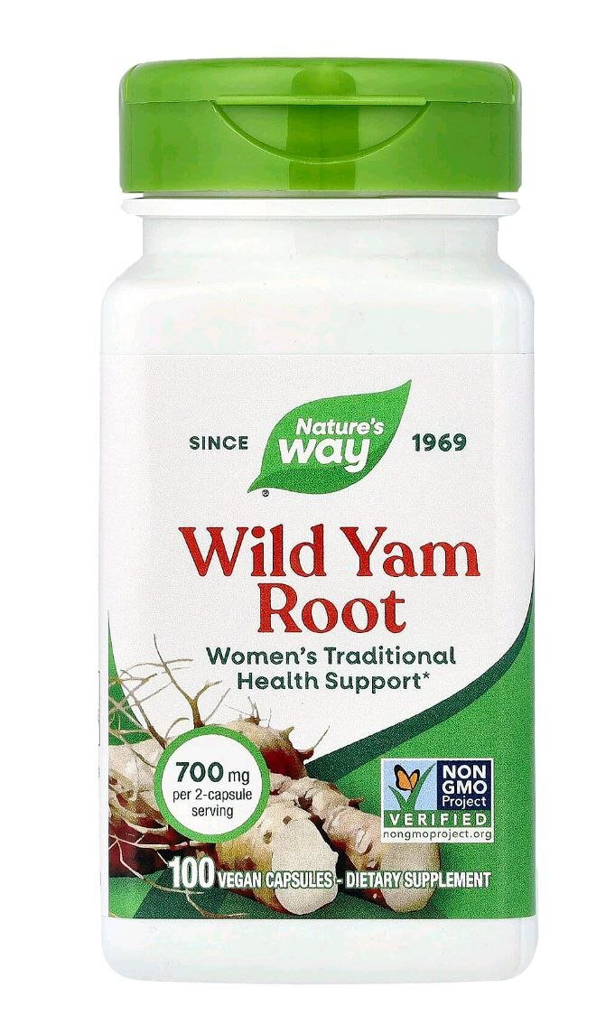 Дикий ямс Регулирует работу половых желез женщин 700мг 100 капсул