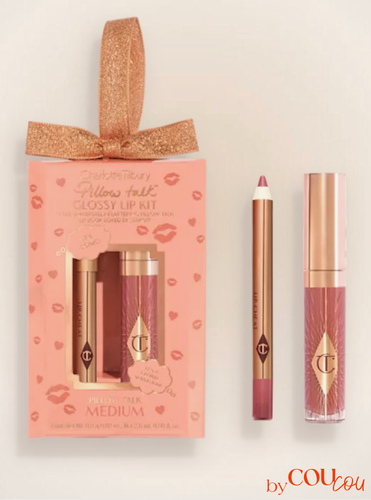 Изображение товара Набор для макияжа губ Charlotte Tilbury Glossy Lip Duo оттенок Pillow Talk Medium