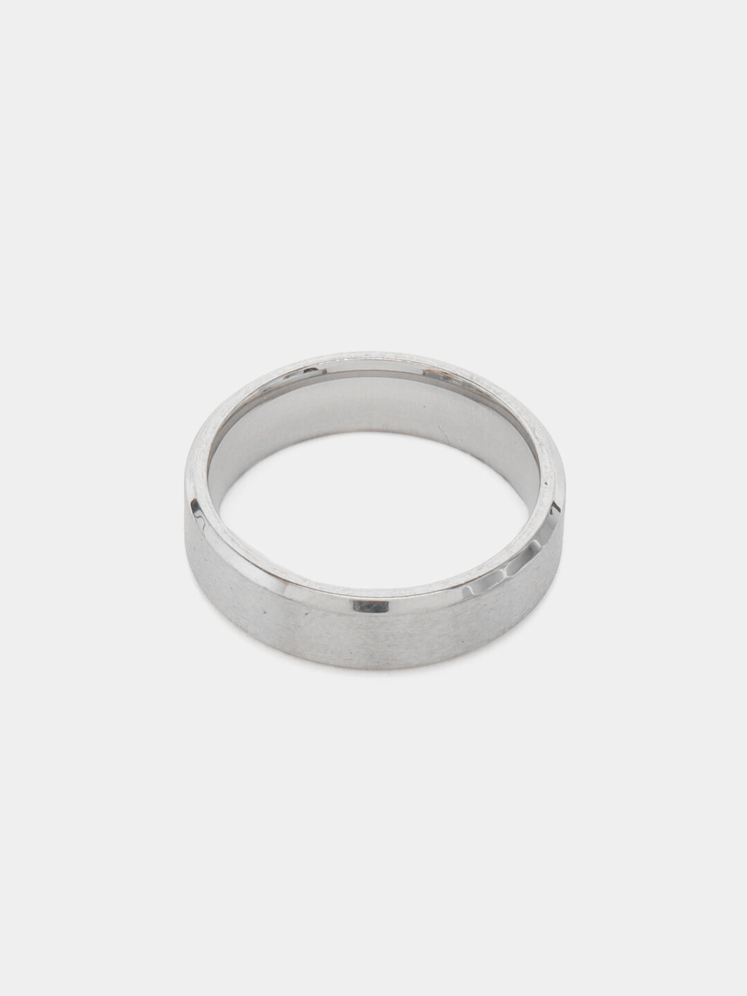 Кольцо, размер 16, ширина 6 мм, серебряный — фото 1