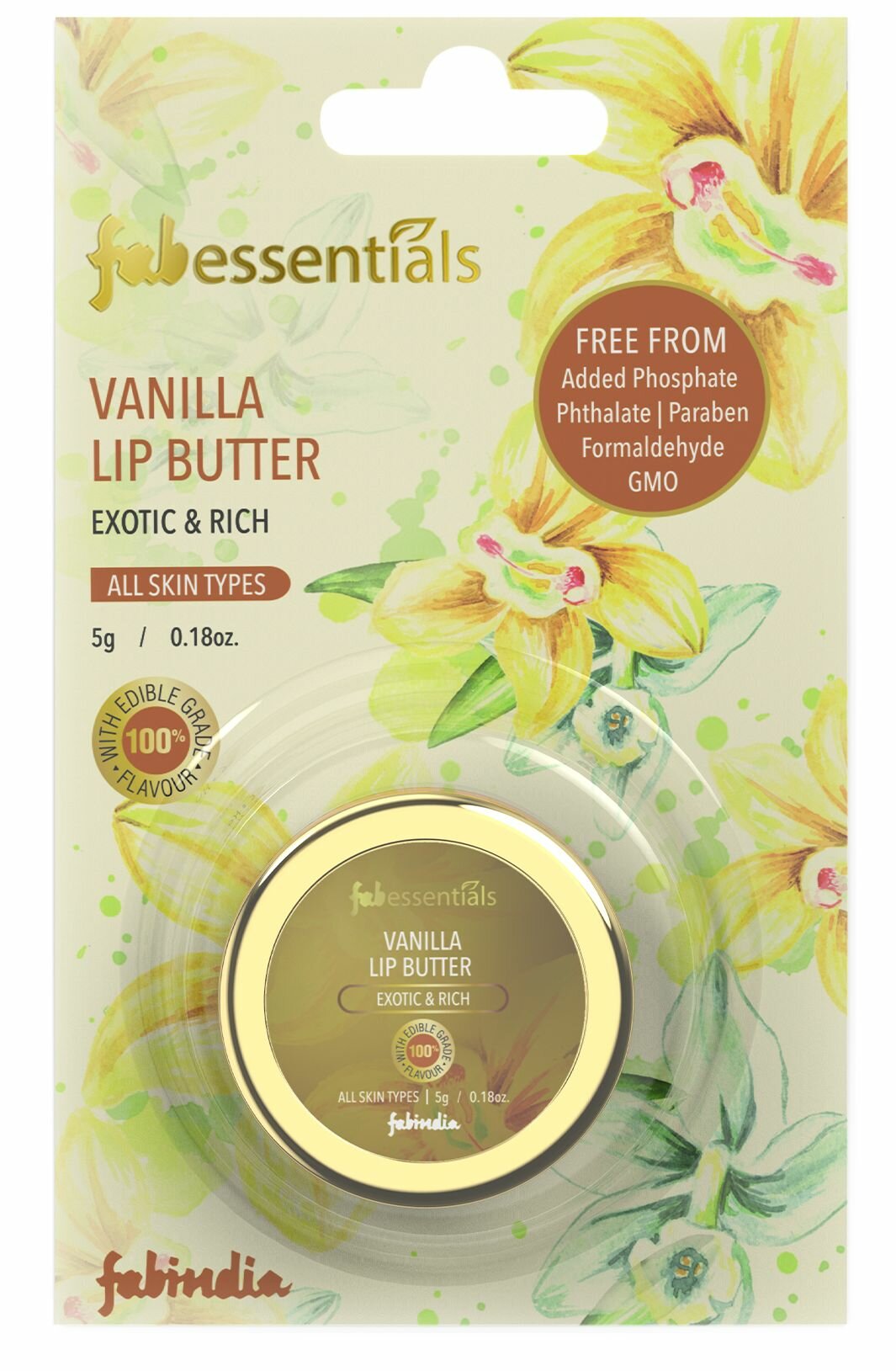 Масло для губ ваниль Fabessentials Lip Batter 5 мл — фото 1