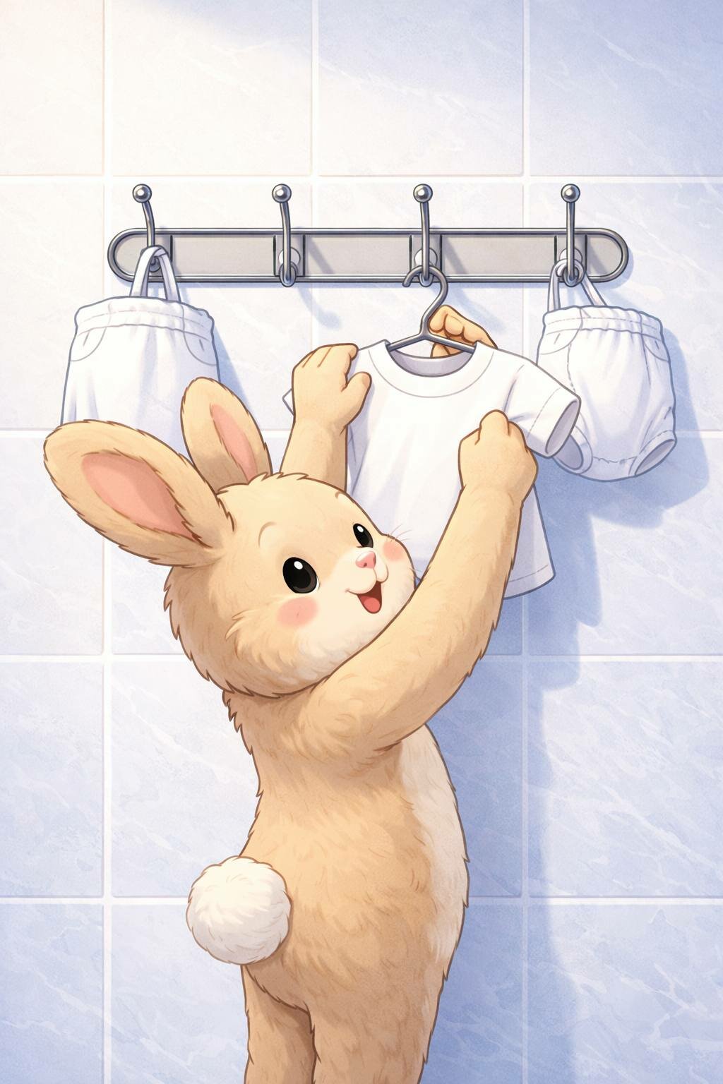 Металлическая настенная вешалка на 4 крючков (крепление на гвозди)