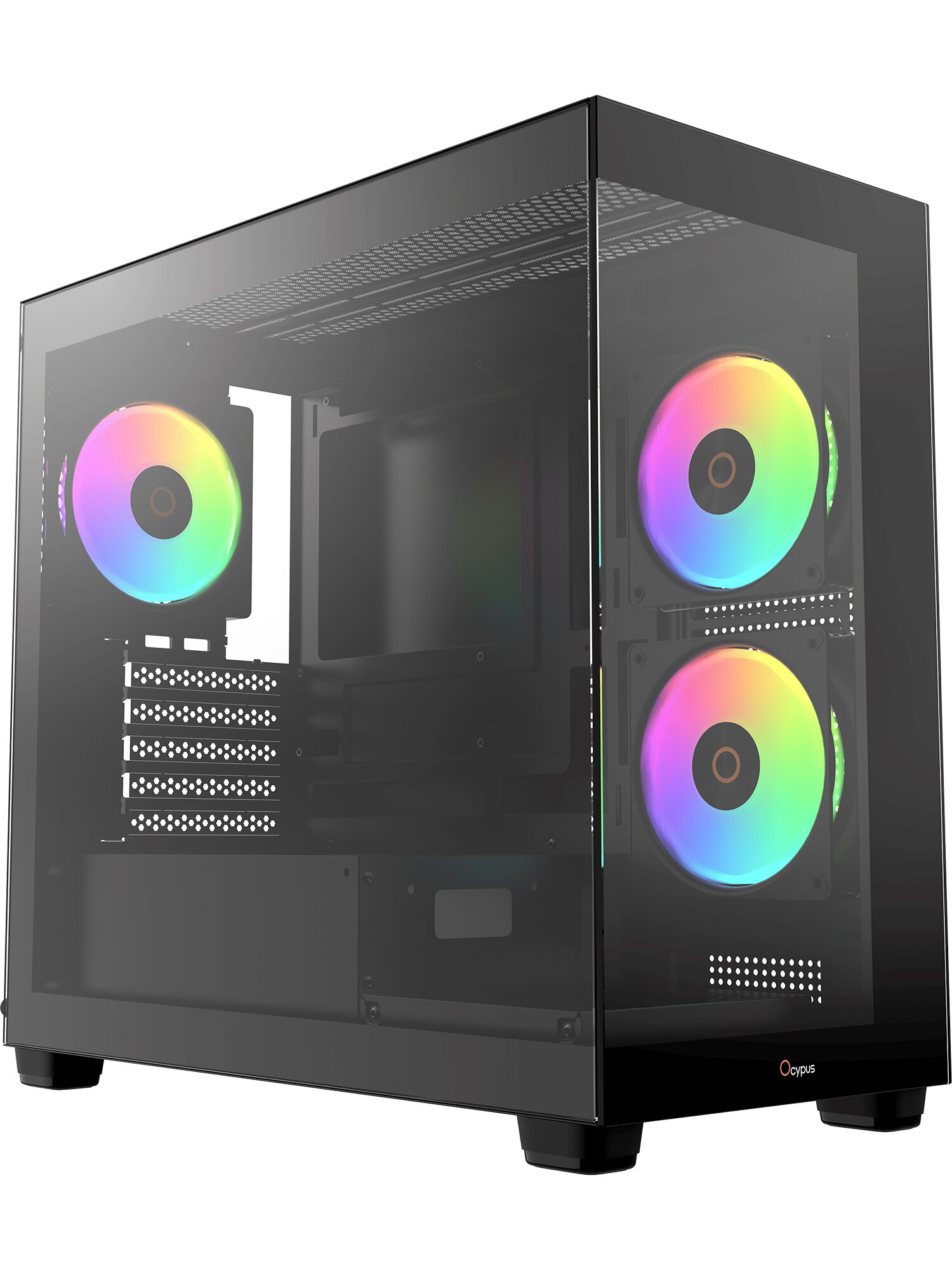 Корпус для ПК без БП OCYPUS Gamma C52 BK ARGB Black (Gamma-C52-BKD300XX-GL)