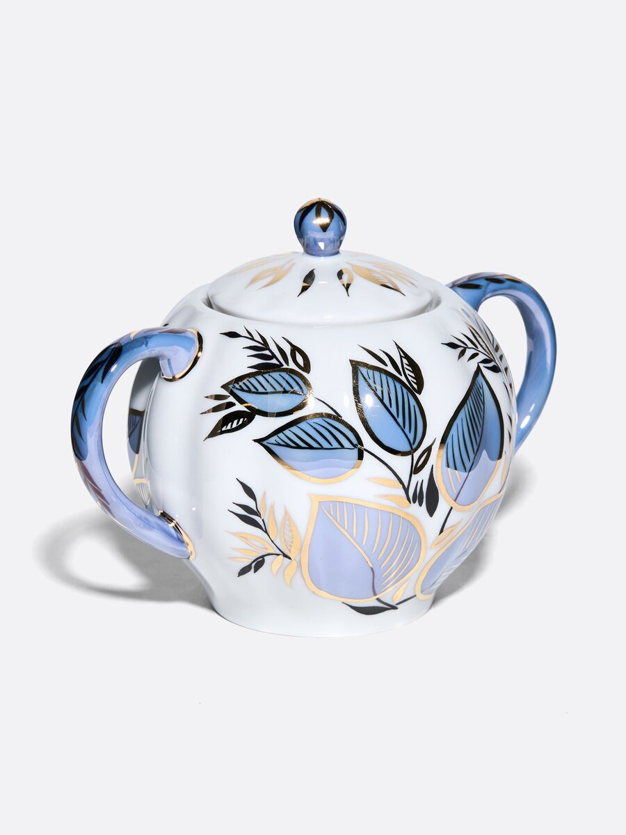 Сахарница "Лунный "форма Тюльпан, Императорский фарфоровый завод — фото 1