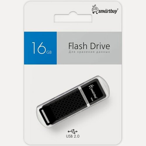 Изображение товара USB флешка Smartbuy 16Gb Quartz black USB 2.0