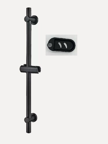 Изображение товара Душевая стойка OUTE черный с держателем и мыльницей