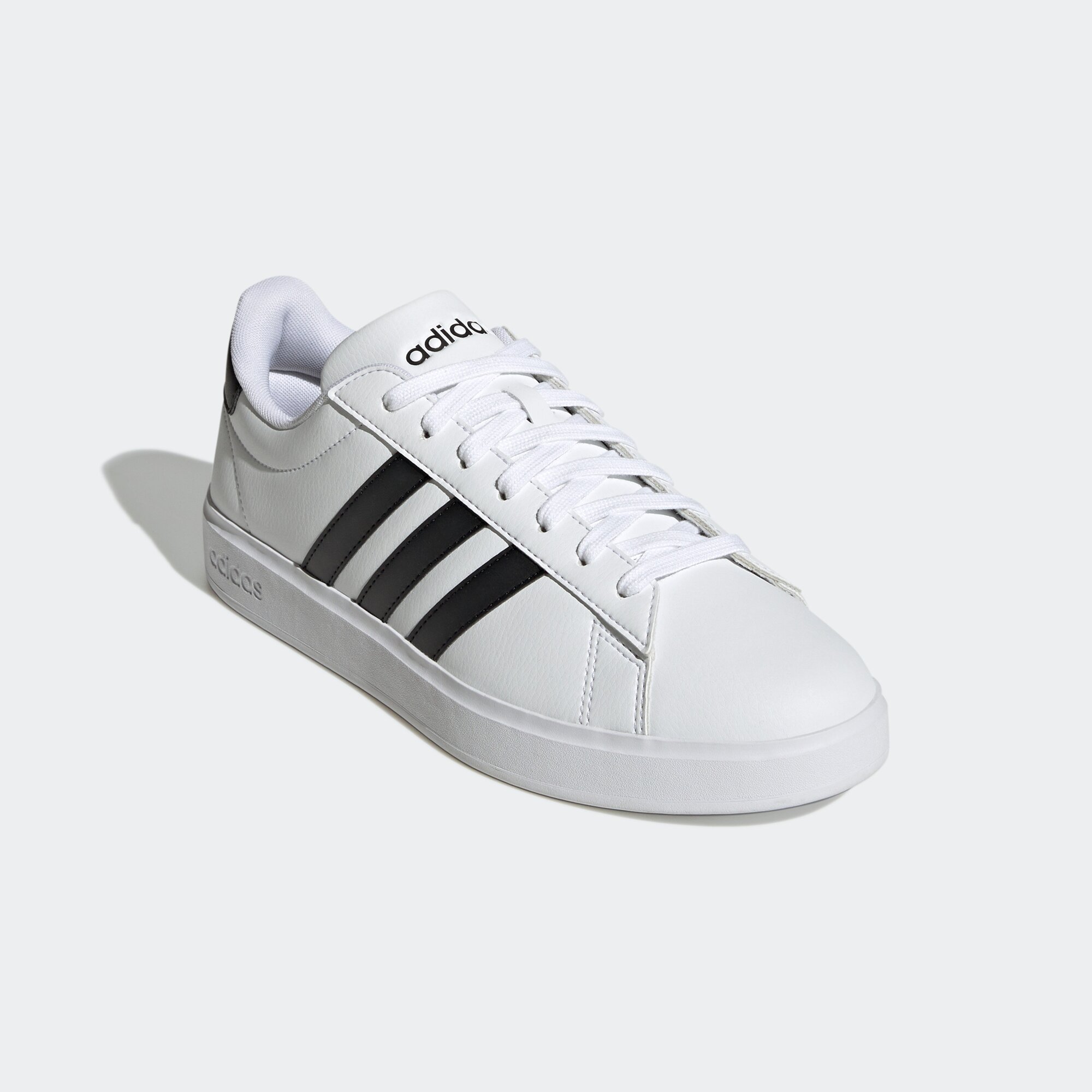 Кеды adidas Grand Court Base 2.0, размер 6,5 UK, белый/черный — фото 1