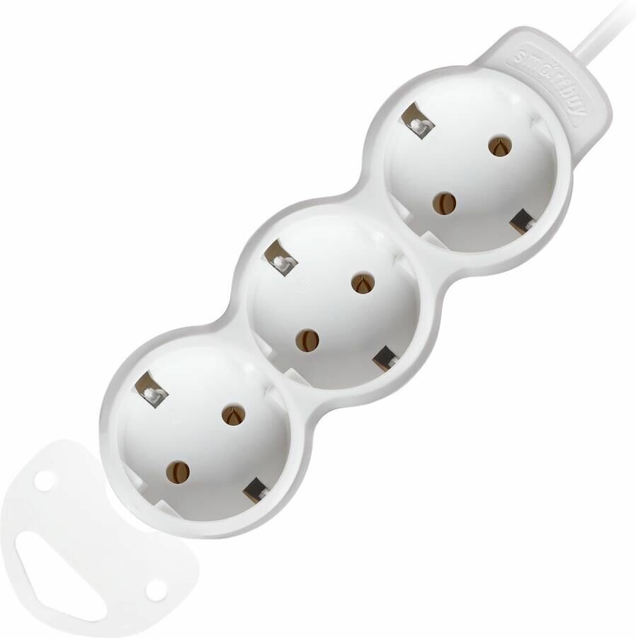 Удлинитель сетевой (SBE-16-3-1.5m-Z) 3 гн х 1,5 м белый