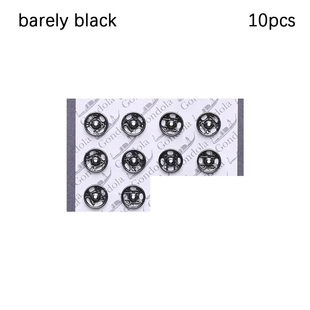 Мини-пряжки для кукол 1/6 (10/24 шт.) Черный, 10pcs-barely black