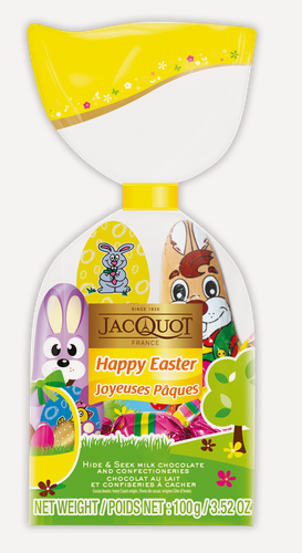Изображение товара Ассорти фигурок JACQUOT "Happy Easter" из молочного шоколада, Франция, 100г
