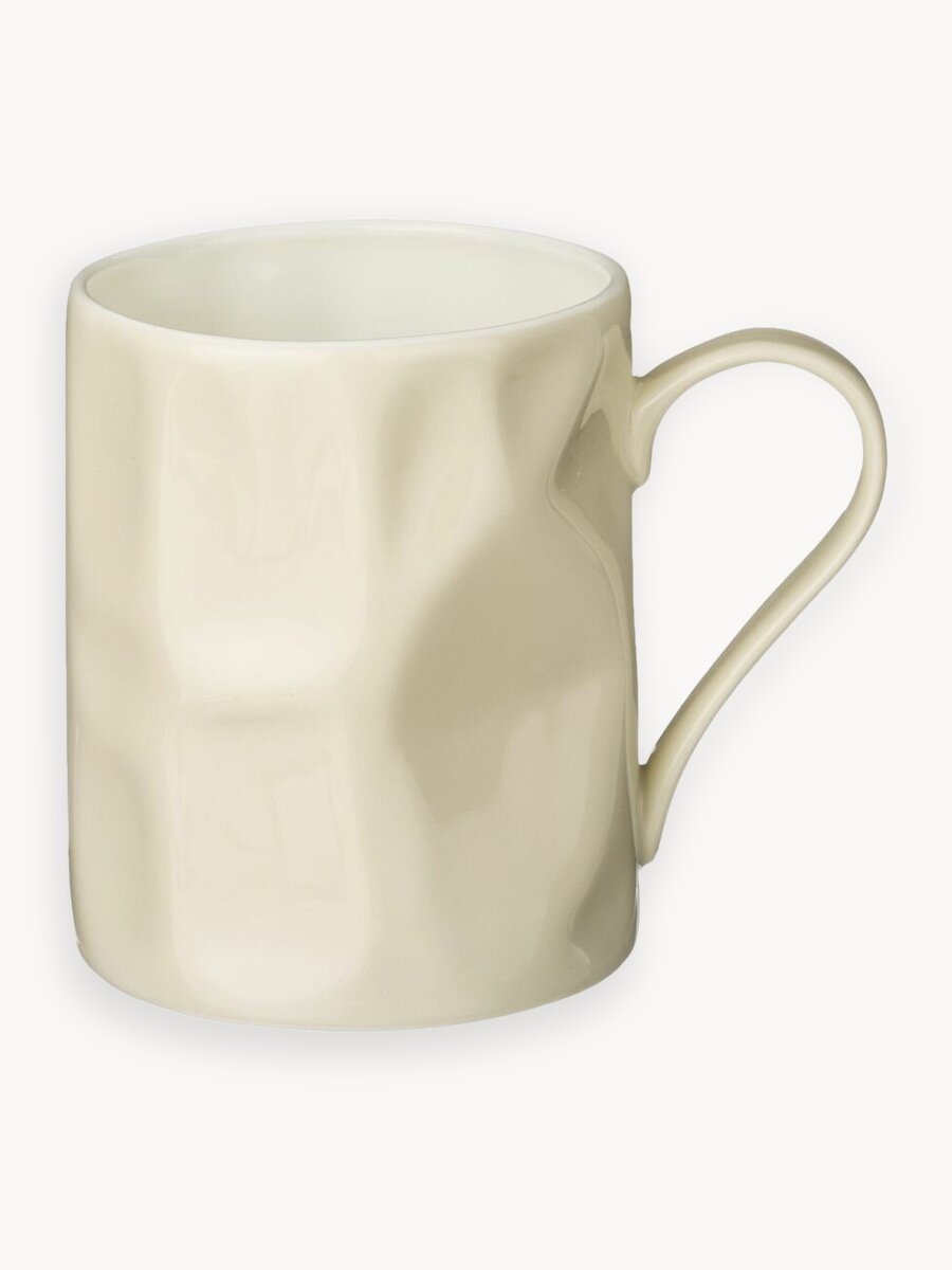 Кружка Lefard "Раффл", 350 мл, для чая и кофе, фарфоровая, белая