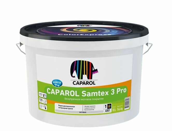 Samtex 3 PRO база1 1 25л Caparol краска ВД для внутренних работ